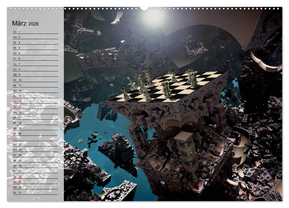 SCHACH - Spiel der Könige (CALVENDO Premium Wandkalender 2026)