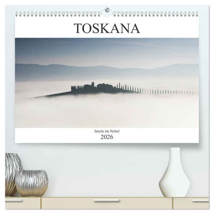 Toskana - Inseln im Nebel (CALVENDO Premium Wandkalender 2026)