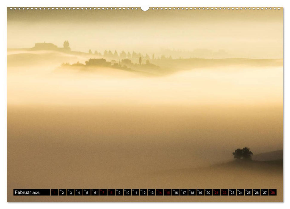 Toskana - Inseln im Nebel (CALVENDO Premium Wandkalender 2026)