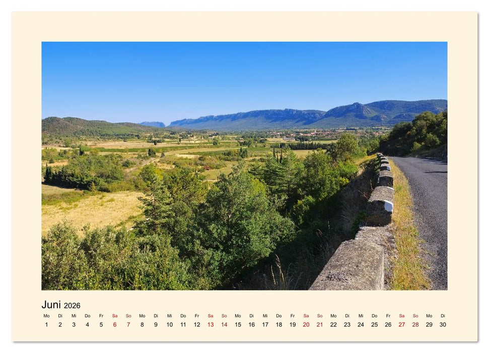Okzitanien - Unterwegs im Pyrenäenvorland (CALVENDO Premium Wandkalender 2026)