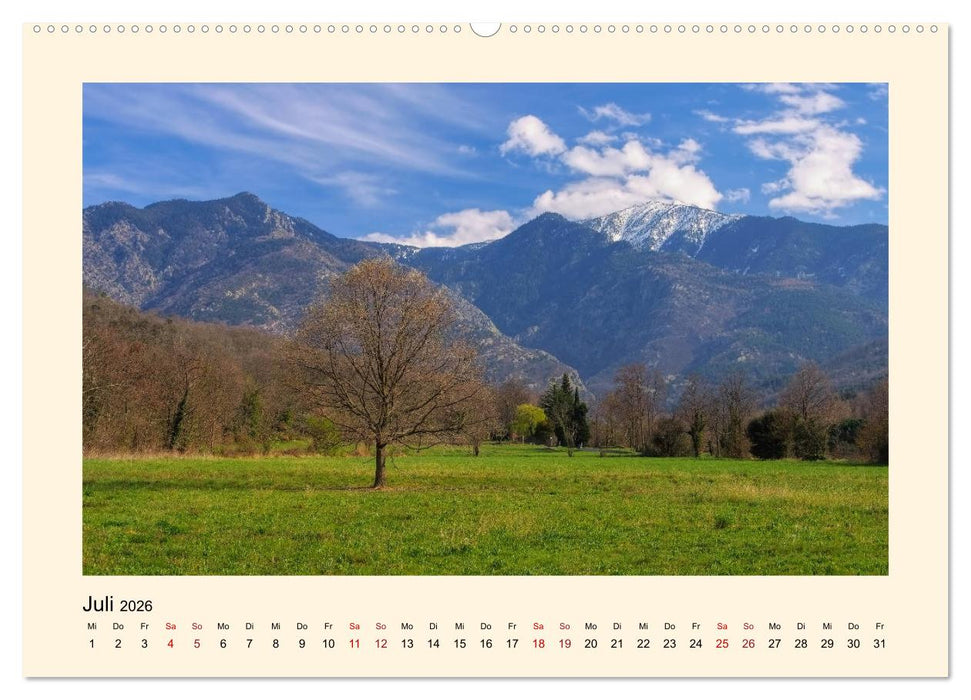 Okzitanien - Unterwegs im Pyrenäenvorland (CALVENDO Premium Wandkalender 2026)