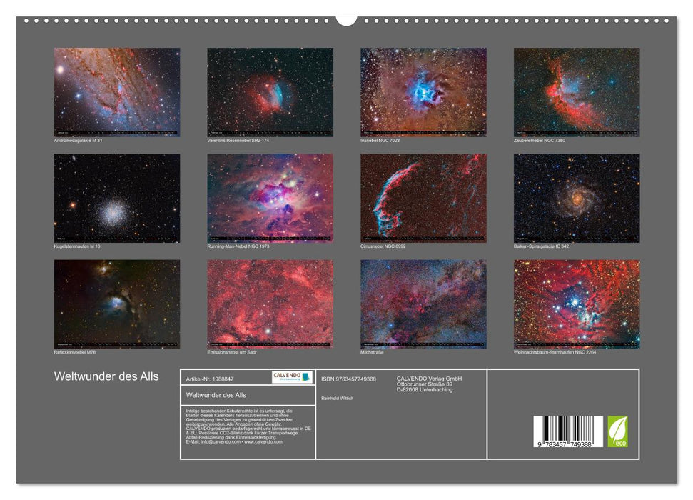 Weltwunder des Alls (CALVENDO Premium Wandkalender 2026)
