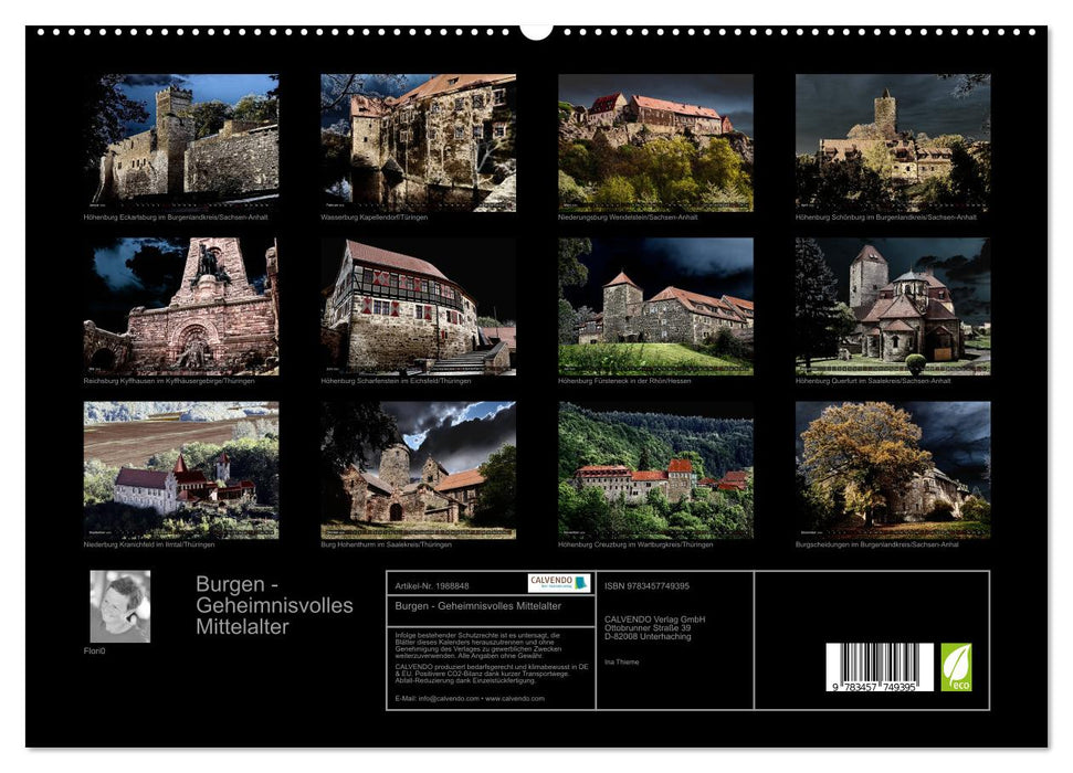 Burgen - Geheimnisvolles Mittelalter (CALVENDO Premium Wandkalender 2026)