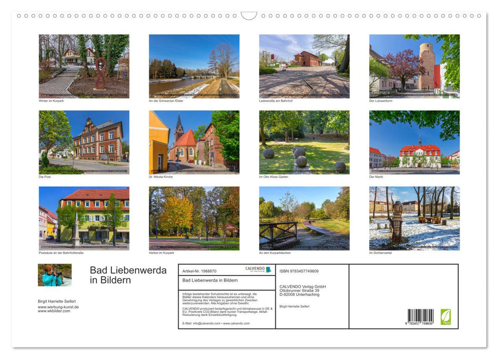 Bad Liebenwerda in Bildern (CALVENDO Wandkalender 2026)