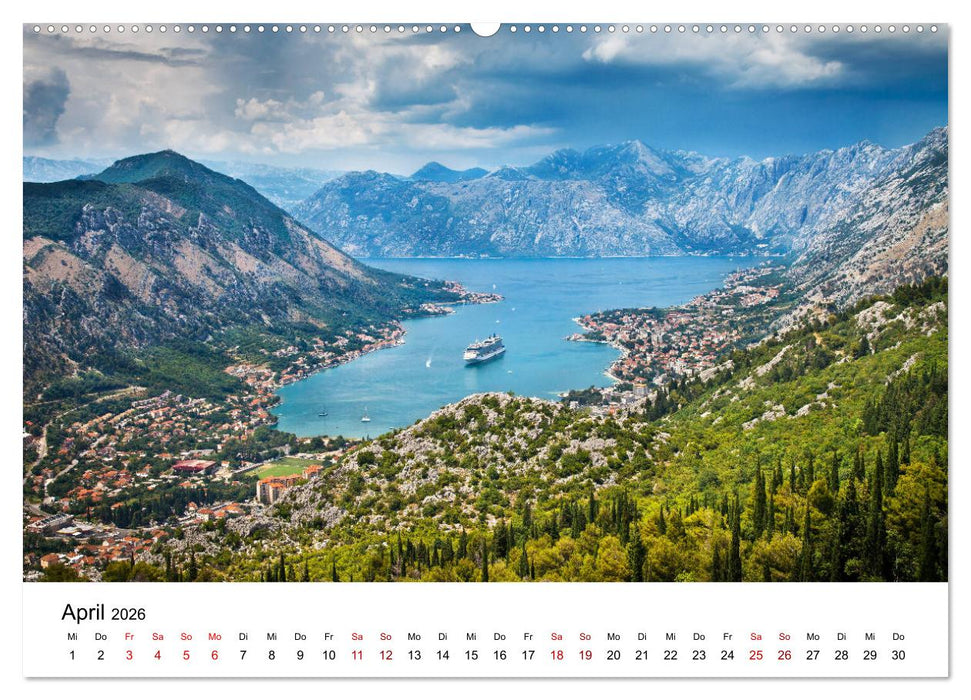 Montenegro - Land der schwarzen Berge (CALVENDO Premium Wandkalender 2026)