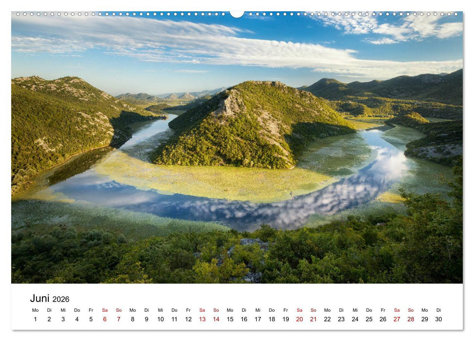 Montenegro - Land der schwarzen Berge (CALVENDO Premium Wandkalender 2026)