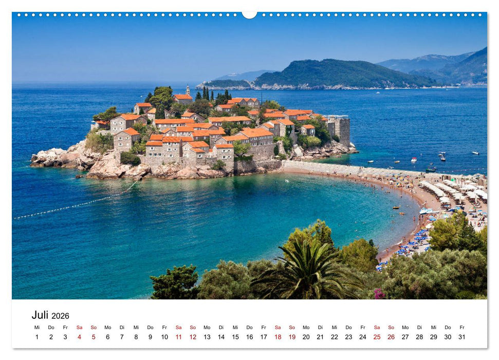 Montenegro - Land der schwarzen Berge (CALVENDO Premium Wandkalender 2026)