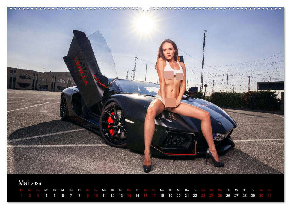 Cars and Girls (CALVENDO Premium Wandkalender 2026)