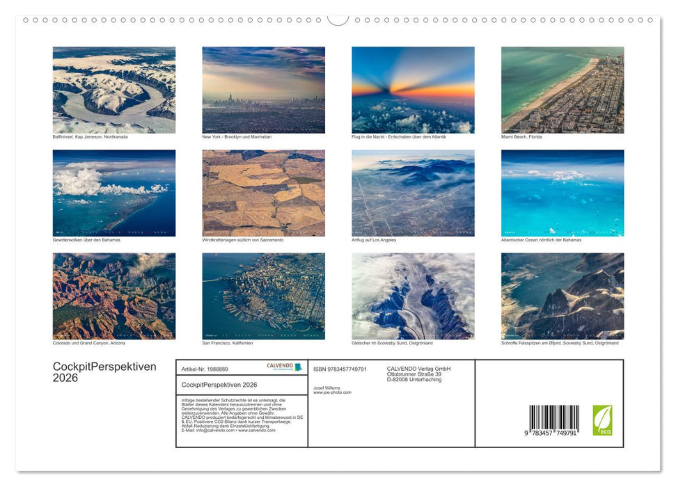 CockpitPerspektiven 2026 (CALVENDO Premium Wandkalender 2026)