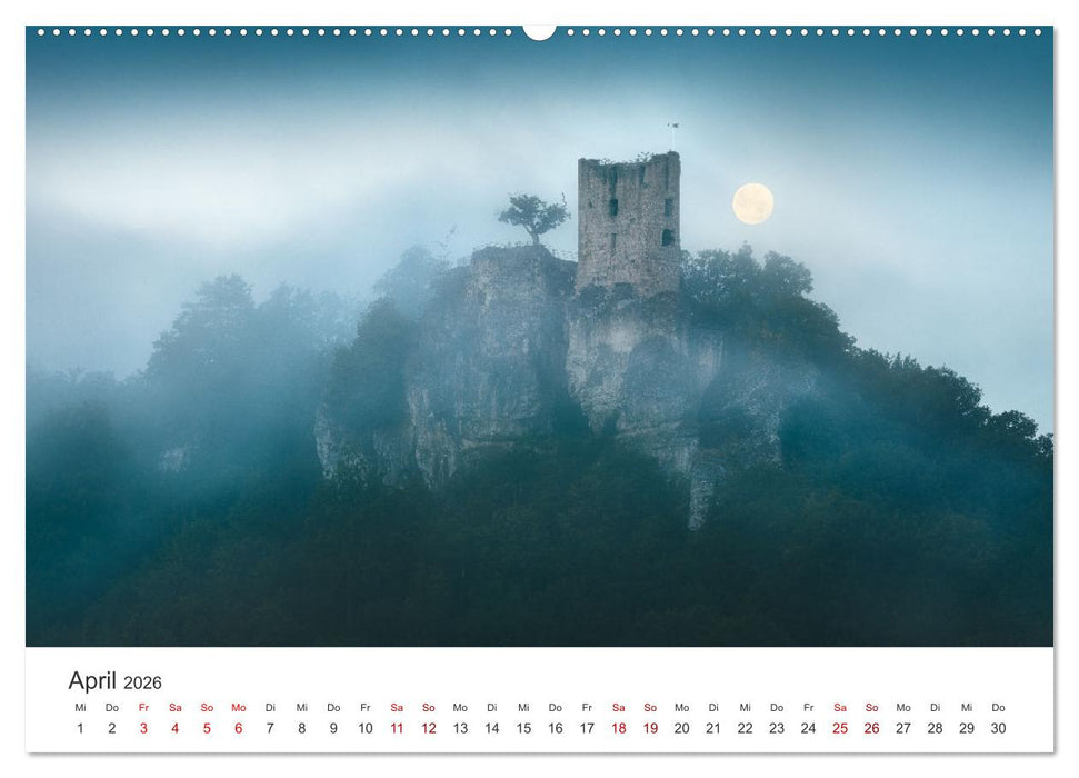 Fränkische Schweiz – Zwischen Burgen, Höhlen und Wäldern (CALVENDO Premium Wandkalender 2026)