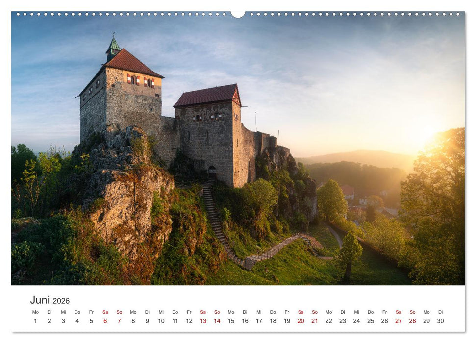 Fränkische Schweiz – Zwischen Burgen, Höhlen und Wäldern (CALVENDO Premium Wandkalender 2026)