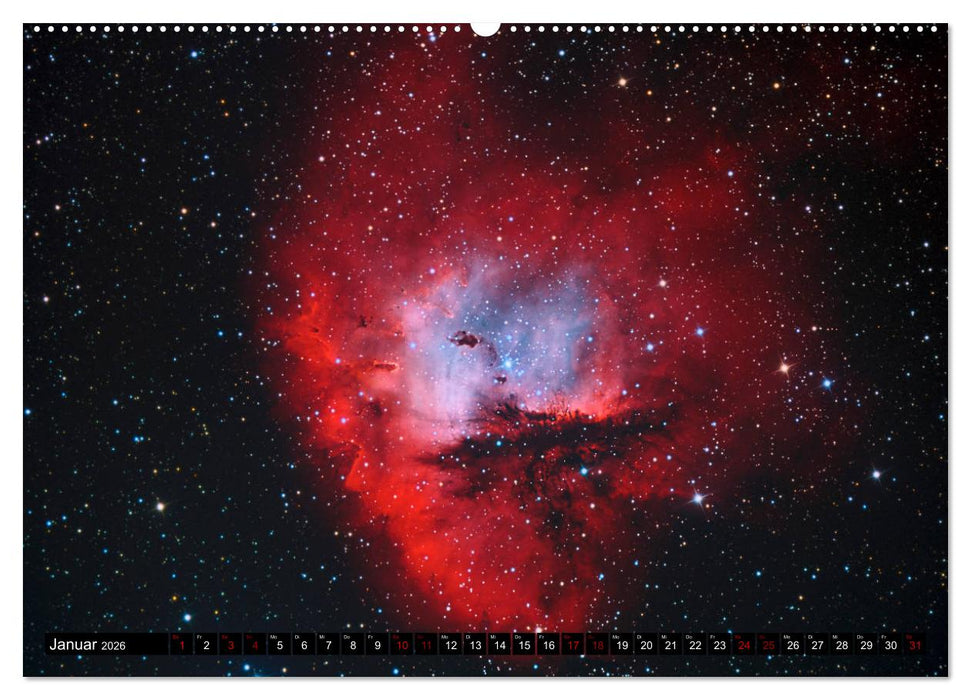 Farbiges Weltall (CALVENDO Premium Wandkalender 2026)