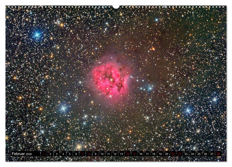 Farbiges Weltall (CALVENDO Premium Wandkalender 2026)