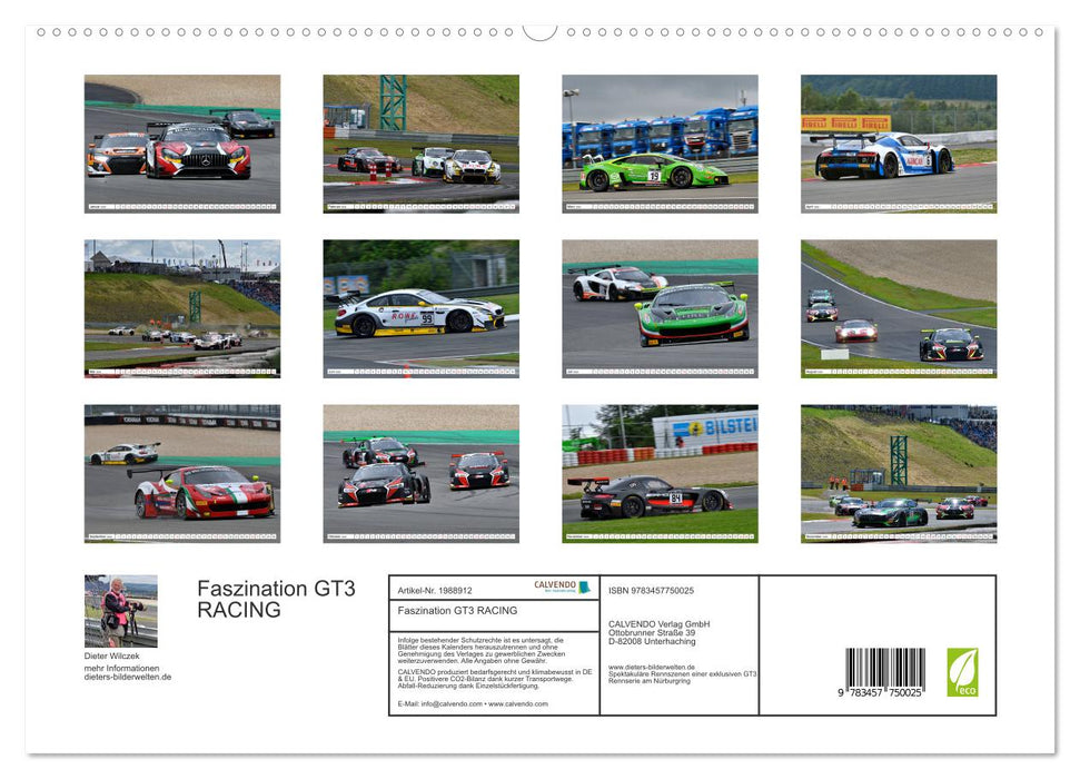 Faszination GT3 RACING (CALVENDO Premium Wandkalender 2026)