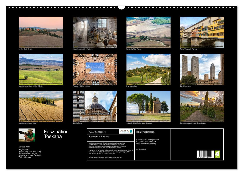 Faszination Toskana (CALVENDO Wandkalender 2026)