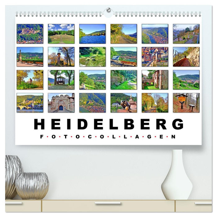 Heidelberg Fotocollagen (CALVENDO Premium Wandkalender 2026)