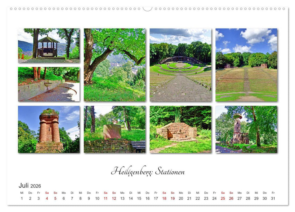 Heidelberg Fotocollagen (CALVENDO Premium Wandkalender 2026)