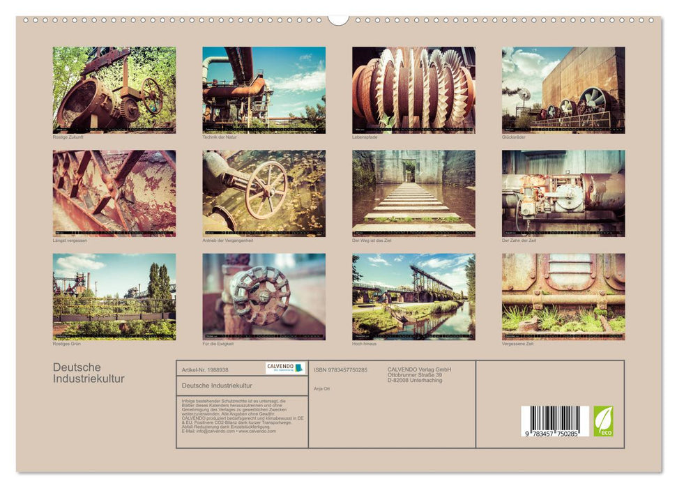Deutsche Industriekultur (CALVENDO Premium Wandkalender 2026)