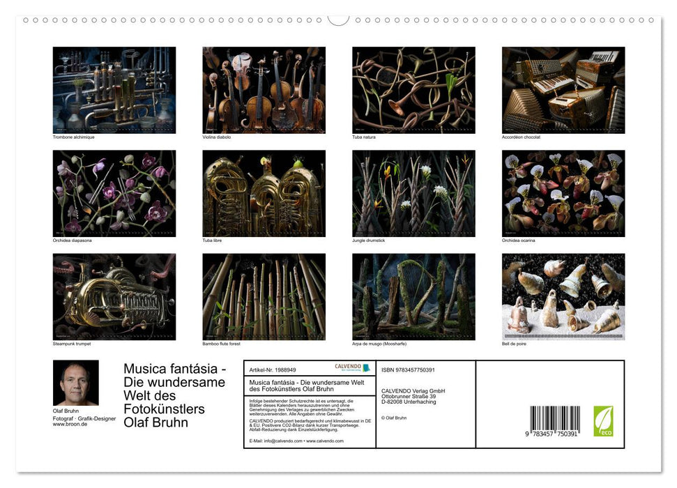 Musica fantásia - Die wundersame Welt des Fotokünstlers Olaf Bruhn (CALVENDO Premium Wandkalender 2026)