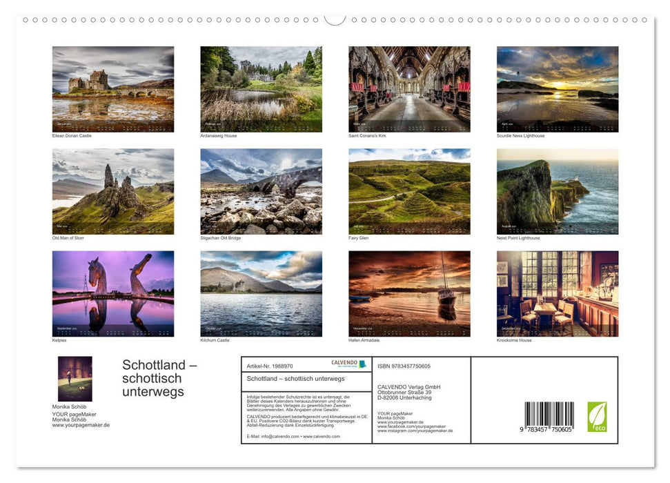 Schottland – schottisch unterwegs (CALVENDO Premium Wandkalender 2026)