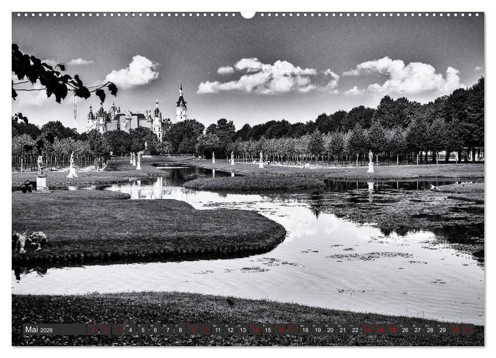Ein Blick auf Schwerin (CALVENDO Premium Wandkalender 2026)