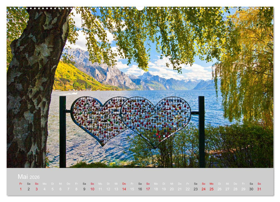 Am schönen Traunsee im Salzkammergut (CALVENDO Premium Wandkalender 2026)