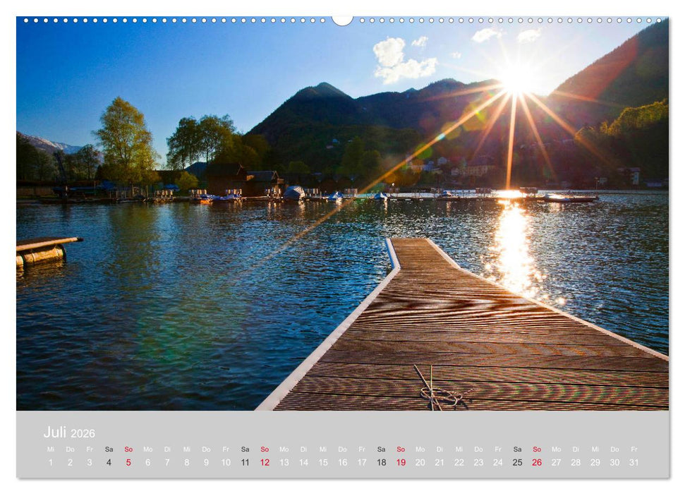 Am schönen Traunsee im Salzkammergut (CALVENDO Premium Wandkalender 2026)