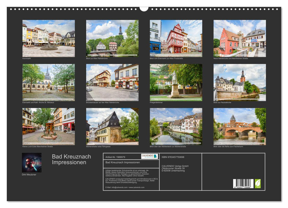 Bad Kreuznach Impressionen (CALVENDO Wandkalender 2026)
