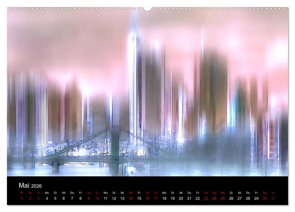 Frankfurt künstlerisch (CALVENDO Premium Wandkalender 2026)
