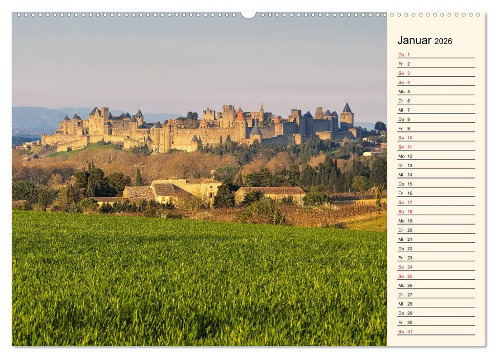 Katharerburgen - Entdeckungen im Pays Cathare (CALVENDO Premium Wandkalender 2026)