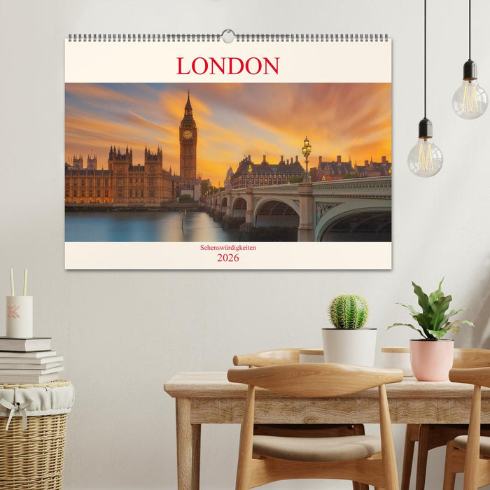 London Sehenswürdigkeiten (CALVENDO Wandkalender 2026)