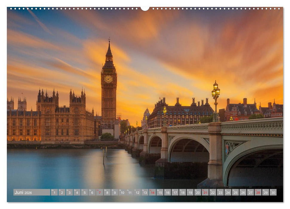 London Sehenswürdigkeiten (CALVENDO Wandkalender 2026)