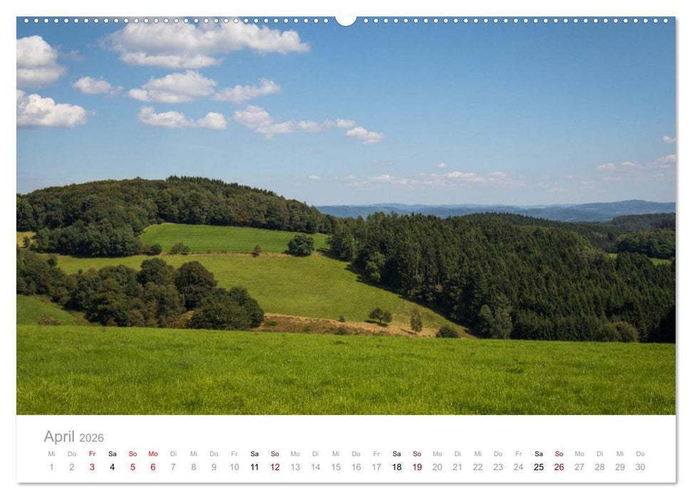 Sauerländer Berge (CALVENDO Premium Wandkalender 2026)