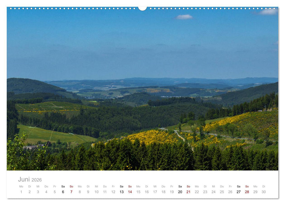 Sauerländer Berge (CALVENDO Premium Wandkalender 2026)