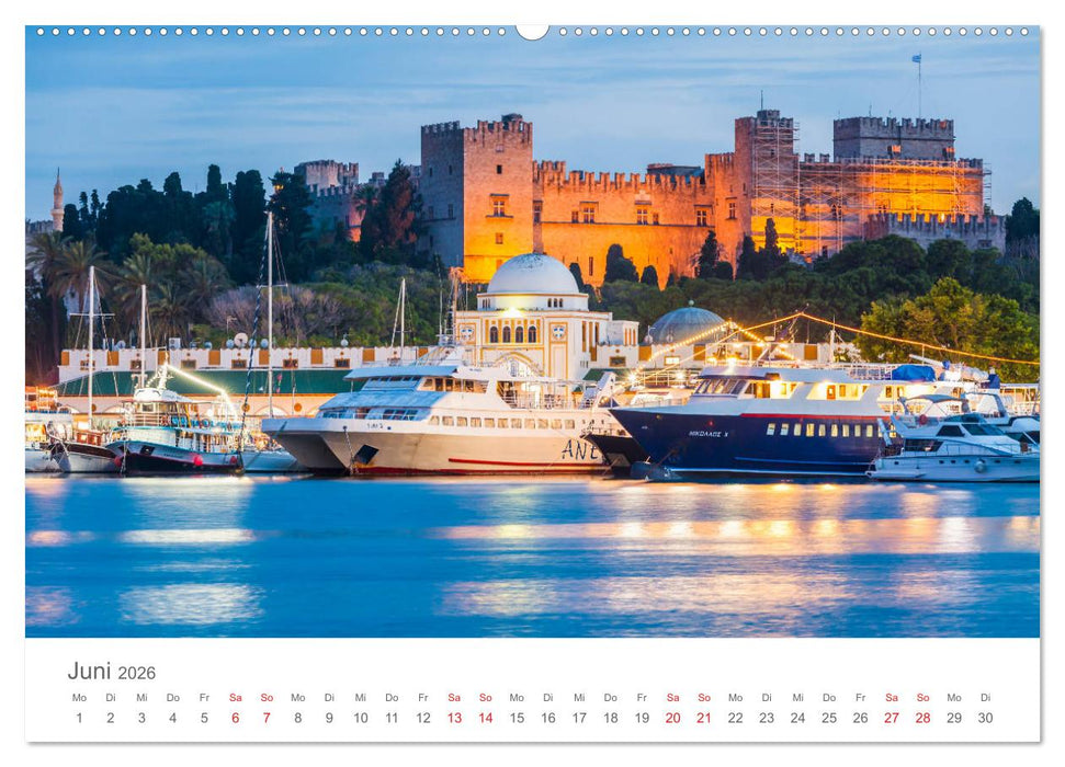 RHODOS Impressionen (CALVENDO Premium Wandkalender 2026)