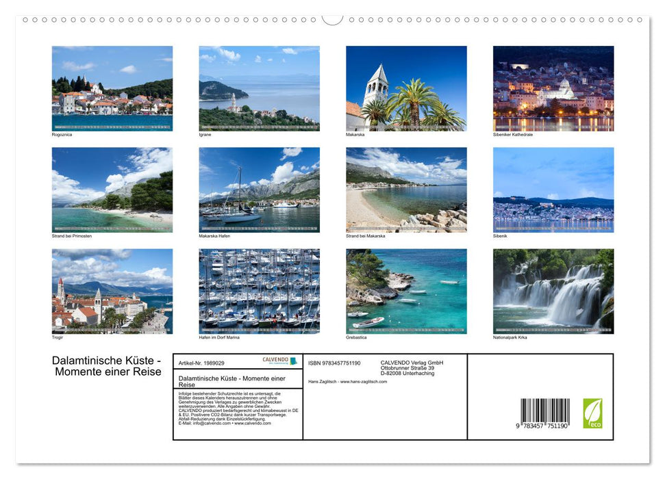 Dalamtinische Küste - Momente einer Reise (CALVENDO Premium Wandkalender 2026)