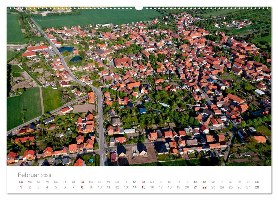 Harzvorland Luftbilder 2026 (CALVENDO Premium Wandkalender 2026)