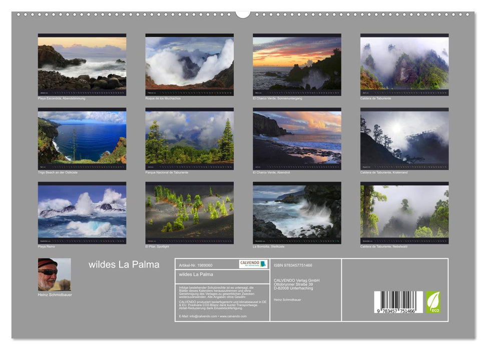 wildes La Palma (CALVENDO Premium Wandkalender 2026)