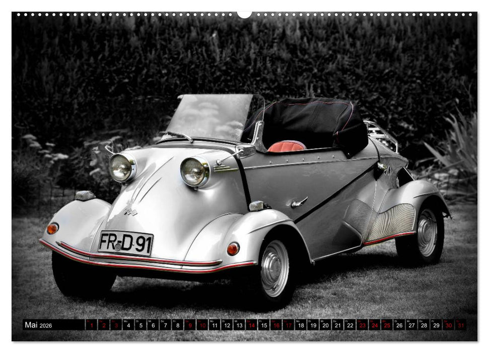 Historische Kleinwagen Made in Germany ART GALERIE (CALVENDO Premium Wandkalender 2026)