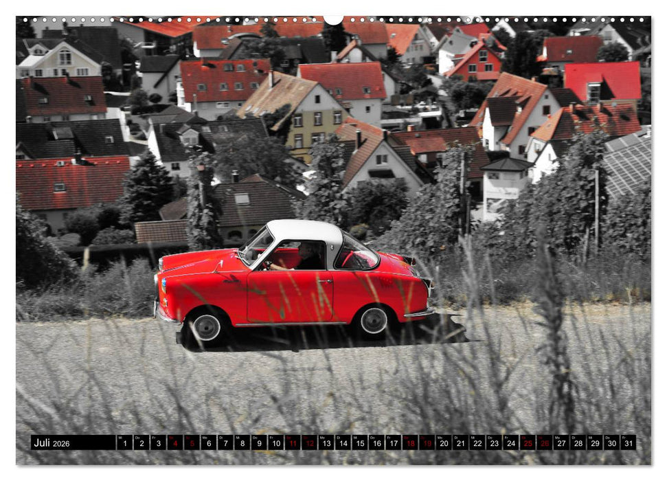 Historische Kleinwagen Made in Germany ART GALERIE (CALVENDO Premium Wandkalender 2026)