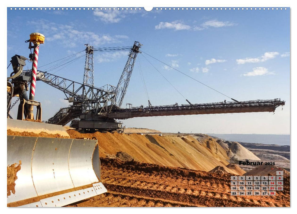 Giganten im Tagebau Garzweiler II (CALVENDO Wandkalender 2026)