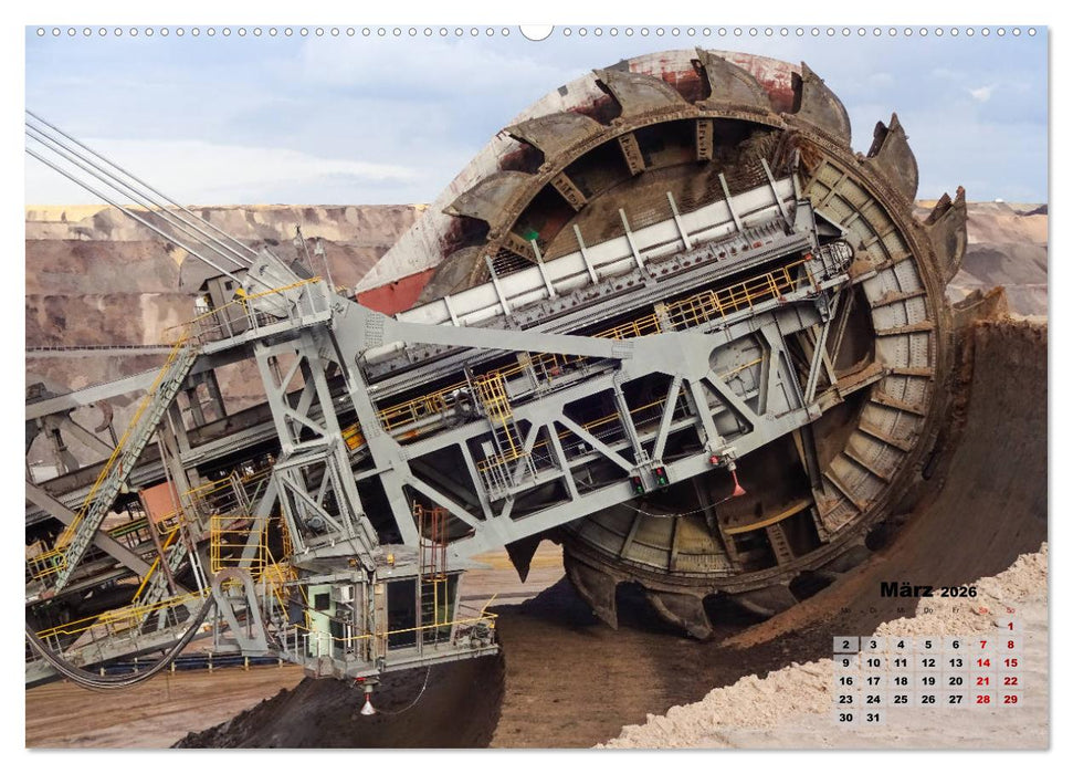 Giganten im Tagebau Garzweiler II (CALVENDO Wandkalender 2026)