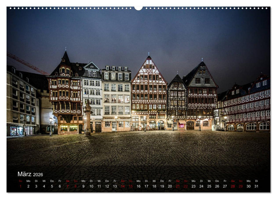 Frankfurt city view (CALVENDO Premium Wandkalender 2026)