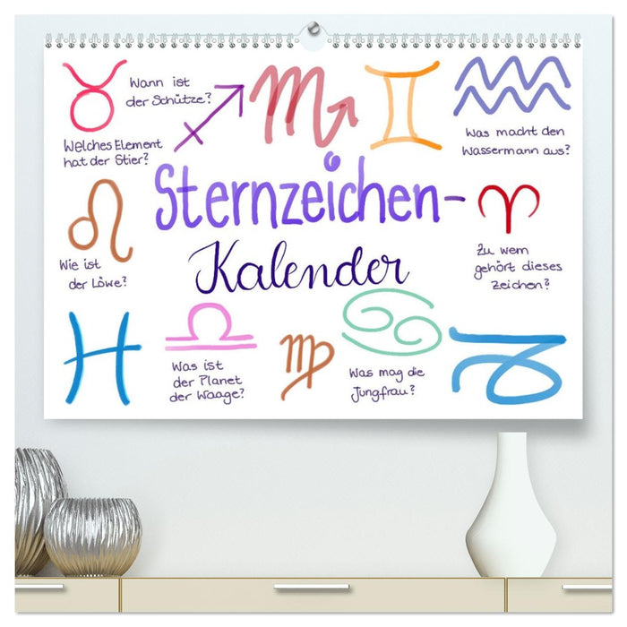 Sternzeichen-Kalender (CALVENDO Premium Wandkalender 2026)