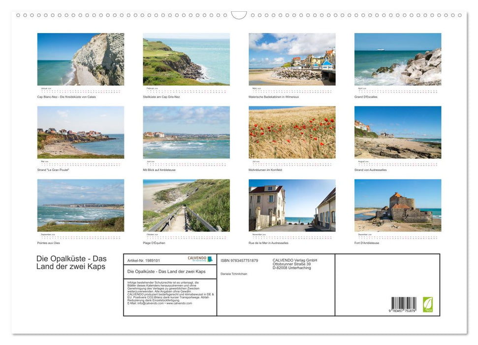 Die Opalküste - Das Land der zwei Kaps (CALVENDO Wandkalender 2026)