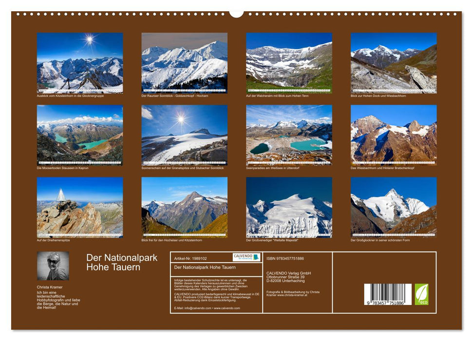 Der Nationalpark Hohe Tauern (CALVENDO Premium Wandkalender 2026)