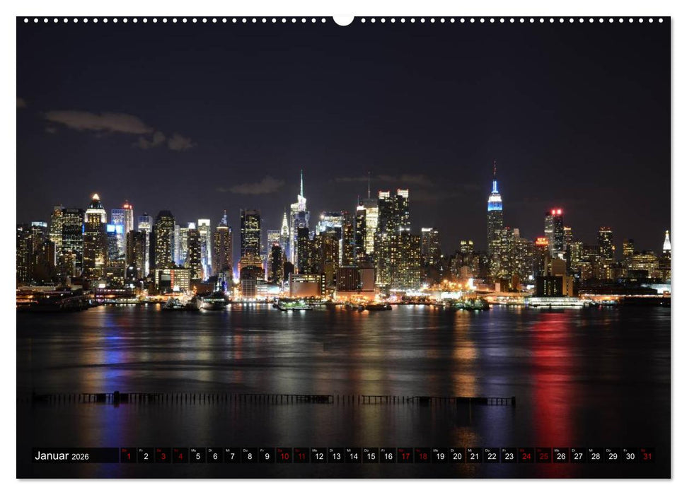 METROPOLEN - die schönsten Weltstädte bei Nacht (CALVENDO Premium Wandkalender 2026)