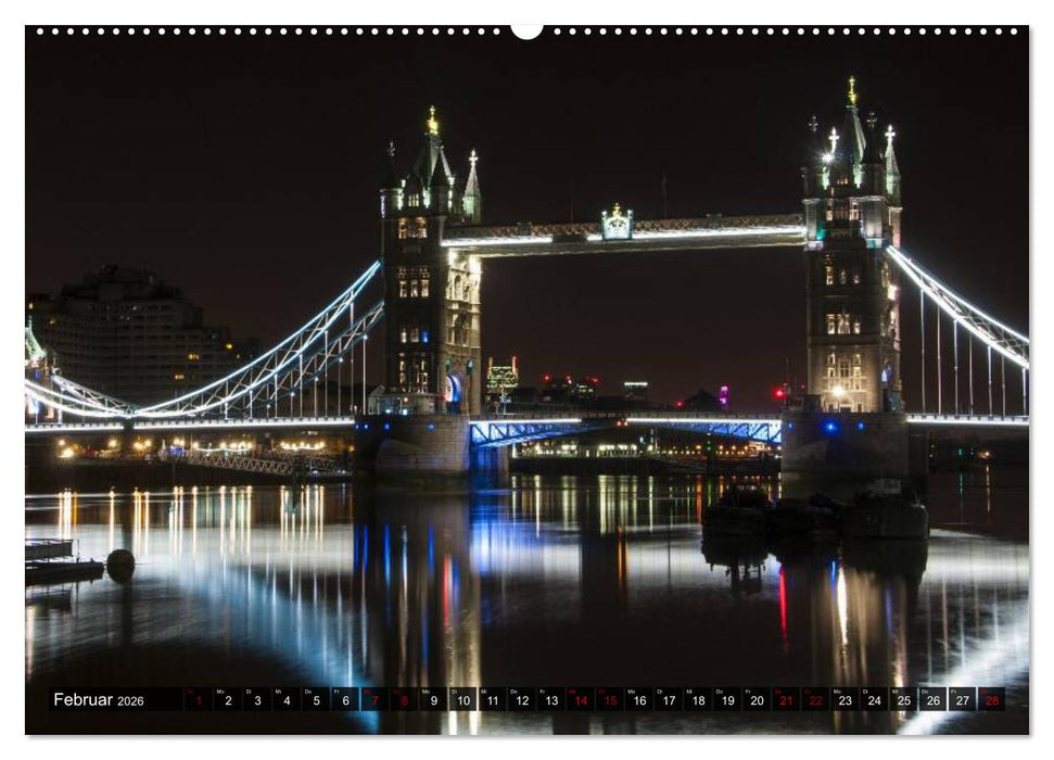 METROPOLEN - die schönsten Weltstädte bei Nacht (CALVENDO Premium Wandkalender 2026)