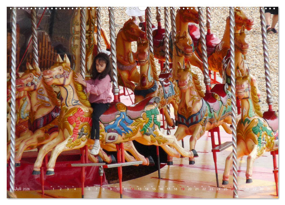 Brighton Pier Bunter Sommer (CALVENDO Premium Wandkalender 2026)