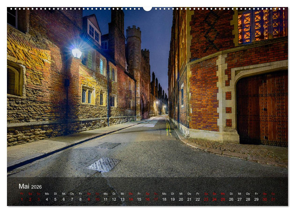 Cambridge street view (CALVENDO Premium Wandkalender 2026)
